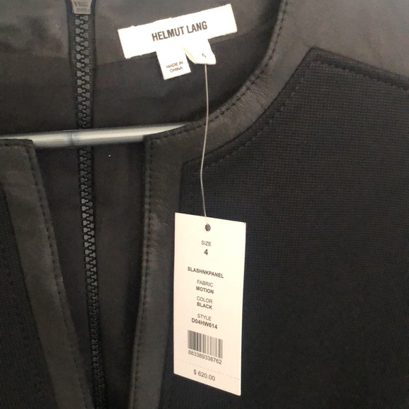 Helmet Lang | Ponte and Leather Dress - Picture 3 of 4